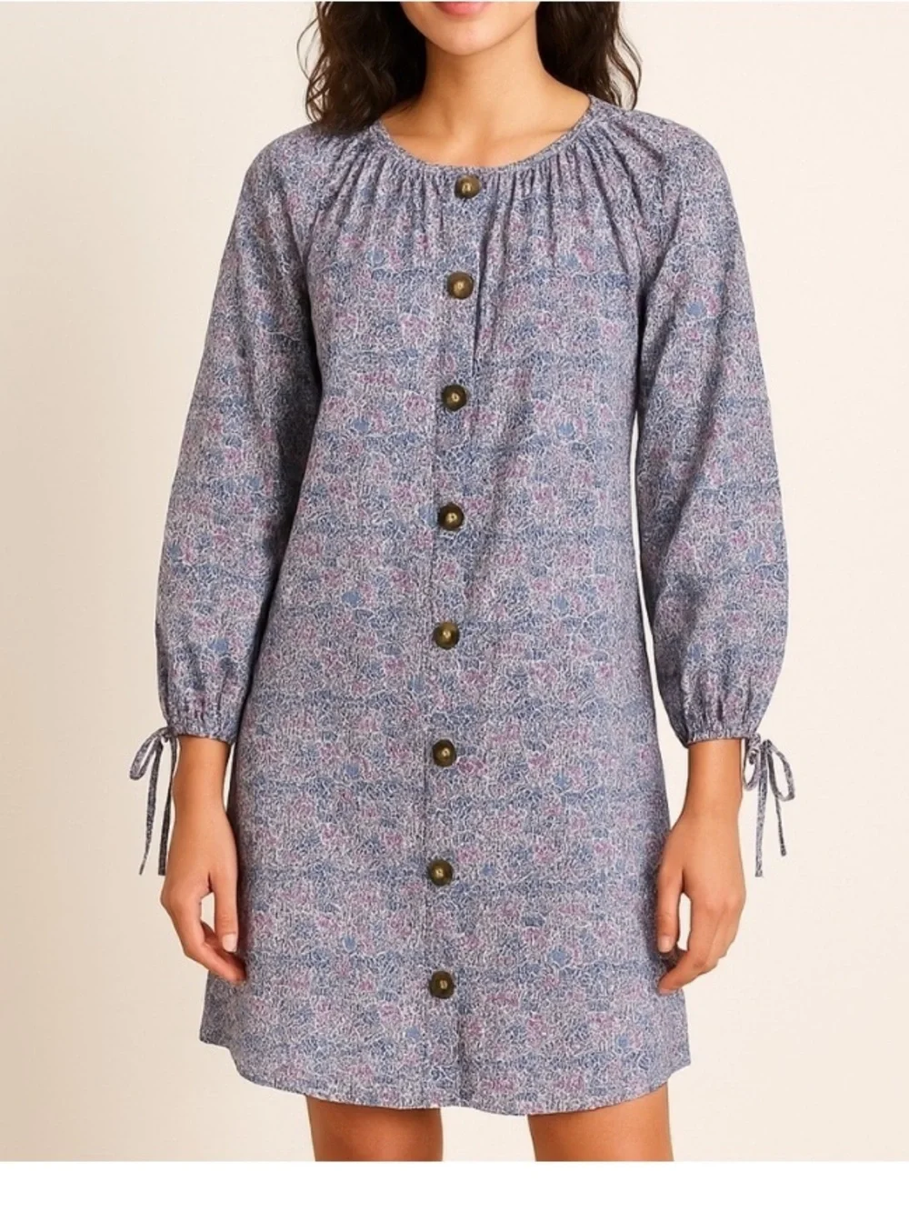 J.Crew Made With Liberty Fabric Long Sleeve Puff Feminine Cottagecore Size Large